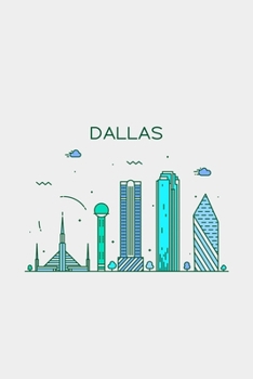 Paperback Dallas Minimalist Travel Notebook [Lined] [6x9] [110 pages] Book