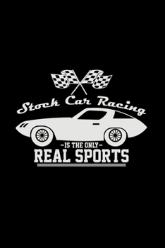 Stock car racing real sports: 6x9 Stock Car Racing grid squared paper notebook notes