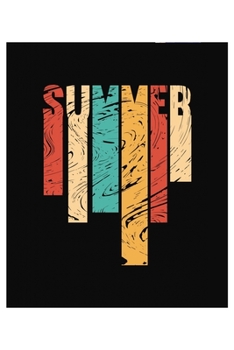 Summer Retro Vintage: 6x9 120 pages quad ruled | Your personal Diary