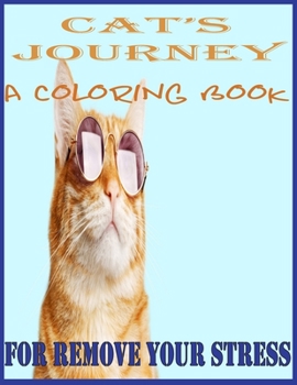 Paperback Cat's Journey: A Coloring Book