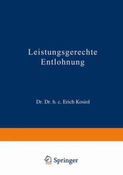 Paperback Leistungsgerechte Entlohnung [German] Book