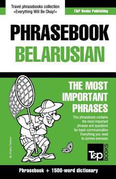 Paperback English-Belarusian phrasebook and 1500-word dictionary Book