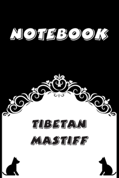 Paperback Tibetan Mastiff Notebook: Black and White notebook, Decorative Journal for Tibetan Mastiff Lover: Notebook /Journal Gift, Black and White,100 pa Book