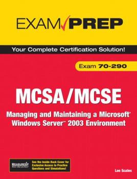 Paperback MCSA/MCSE Exam 70-290: Managing and Maintaining a Windows Server 2003 Environment Book