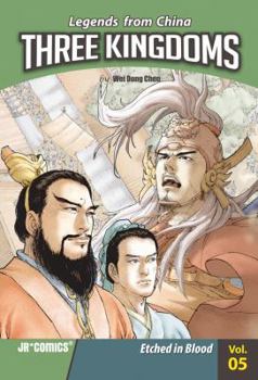 Paperback Three Kingdoms, Volume 5: Etched in Blood Book