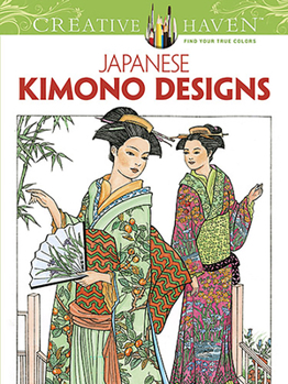 Paperback Creative Haven: Japanese Kimono Designs Book