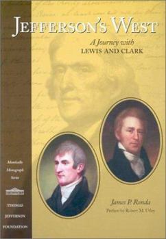 Paperback Jefferson's West: A Journey with Lewis and Clark Book