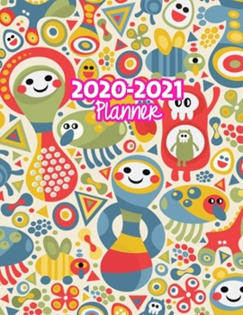 2020-2021 Planner: Two Year Calendar Organizer and Goal Journal | January 2020 - December 2021 Daily, Weekly and Monthly Planner Book with Back Sticker Expression Wall for 2 Years | Design Code 99977