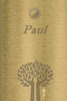 Paul: Personalized Name Journal/Notebook for Men - Masculine Metal-look Cover with Lined Writing Pages