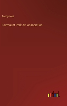 Hardcover Fairmount Park Art Association Book