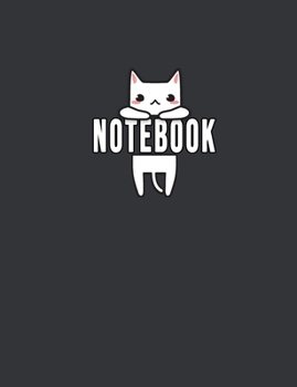 Notebook: Notebook: Cute cat hanging around composition notebook. Back to school gift for kids, teens, men and women.