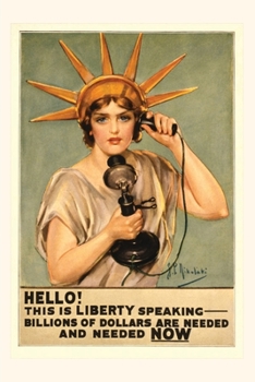 Paperback Vintage Journal Liberty Telephoning for Money Poster Book