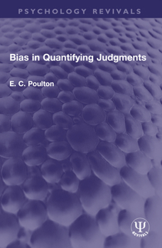 Paperback Bias in Quantifying Judgments Book