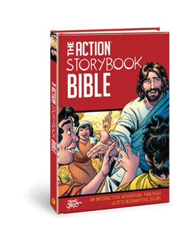 Hardcover The Action Storybook Bible: An Interactive Adventure Through God's Redemptive Story Book