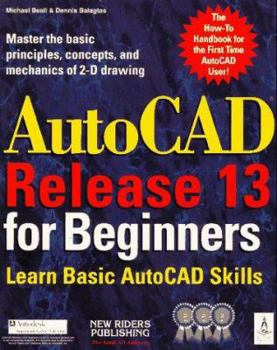 Paperback AutoCAD Release 13 for Beginners Book