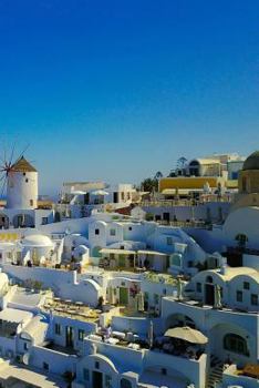 Paperback Notebook Santorini Greece the Stunning Coast Book