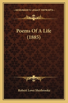 Paperback Poems Of A Life (1885) Book