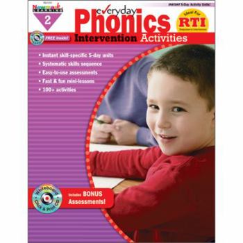 Paperback Everyday Phonics Intervention Activities Grade 2 New! [With CDROM] Book