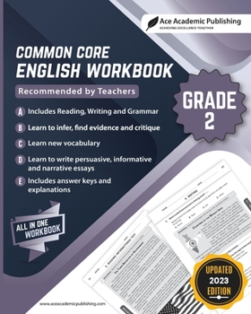 Paperback Common Core English Workbook: Grade 2 Book