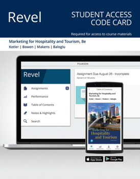 Printed Access Code Revel for Marketing for Hospitality and Tourism -- Access Card Book