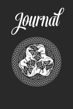 Journal: Celtic Epona Knot Ring With Horses Blank Ruled Line College Journal Notebook Size for Diary Student Teacher Friend with 120 Pages of 6inx9in Blank Paper