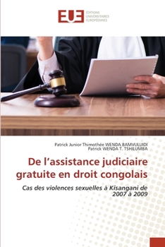 Paperback De l'assistance judiciaire gratuite en droit congolais [French] Book