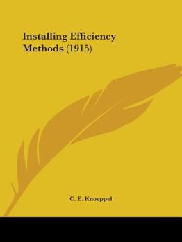 Paperback Installing Efficiency Methods (1915) Book