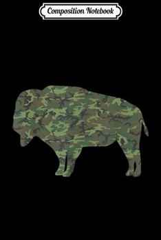 Composition Notebook: Military Buffalo Camo Print US Tamaraw Veteran Men Gift  Journal/Notebook Blank Lined Ruled 6x9 100 Pages
