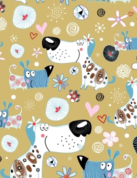 Paperback Graph Paper Notebook: Quad Ruled Graphing Paper, 200 Pages, Funny Dog Pattern (8.5x11) Book