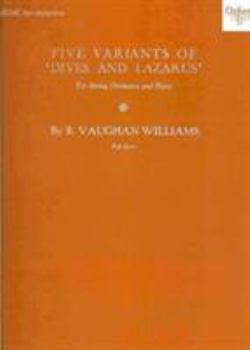 Paperback Five Variants of "Dives and Lazarus": Study Score Book