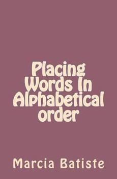 Paperback Placing Words In Alphabetical order Book