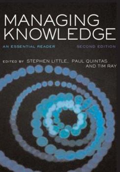 Hardcover Managing Knowledge: An Essential Reader Book