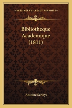 Paperback Bibliotheque Academique (1811) [French] Book