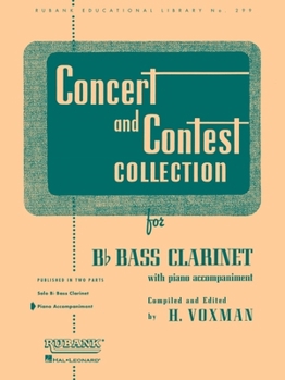 Paperback Concert and Contest Collection for BB Bass Clarinet: Piano Accompaniment Book