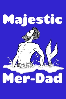 Paperback Majestic Mer Dad: Comic Book Notebook Paper Book