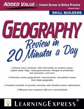 Paperback Geography Review in 20 Minutes a Day Book
