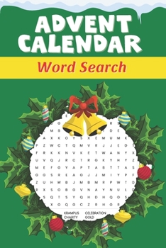 Paperback Advent Calendar Word Search: Countdown to Christmas Activity Book Puzzle Advent Calendar Book