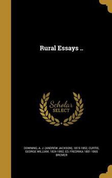 Hardcover Rural Essays .. Book