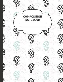 Paperback Composition Notebook: College Ruled Narrow Line Comp Books for School - Springy Lines Doodles Book