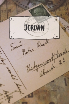 Paperback Jordan: Ruled Travel Diary Notebook or Journey Journal - Lined Trip Pocketbook for Men and Women with Lines Book
