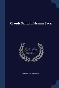 Paperback Claudi Santolii Hymni Sacri Book