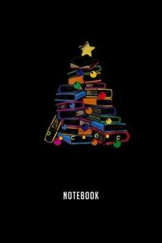 Paperback Notebook: Merry Christmas Tree Love Reading Books Librarian Nerd Journal, librarian journal, 6x9,100 pages blank lined journal/N Book