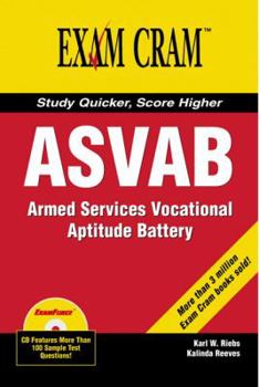 Paperback ASVAB: Armed Services Vocational Aptitude Battery [With CD-ROM] Book