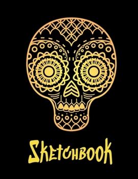 Paperback Sketchbook: Skull Halloween Sketchbook for Kids - Blank Journal Sketchbook or Memory Book - 110 pages Book