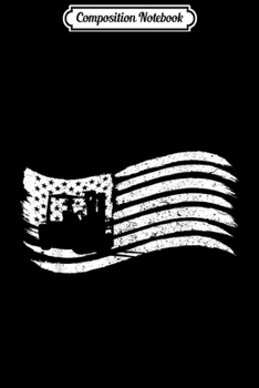 Composition Notebook: American Flag For Forklift Drivers Vintage Look Journal/Notebook Blank Lined Ruled 6x9 100 Pages