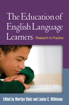 Hardcover The Education of English Language Learners: Research to Practice Book