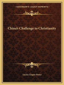 Paperback China's Challenge to Christianity Book