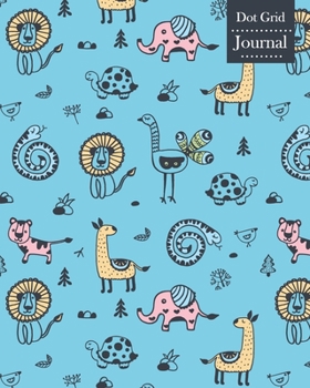 Dot Grid Journal: Notebook Planner with Unique Animals Themed Cover Design