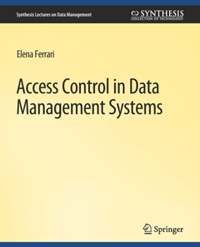 Paperback Access Control in Data Management Systems: A Visual Querying Perspective Book