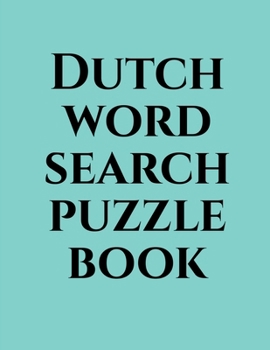 Dutch word search puzzle book